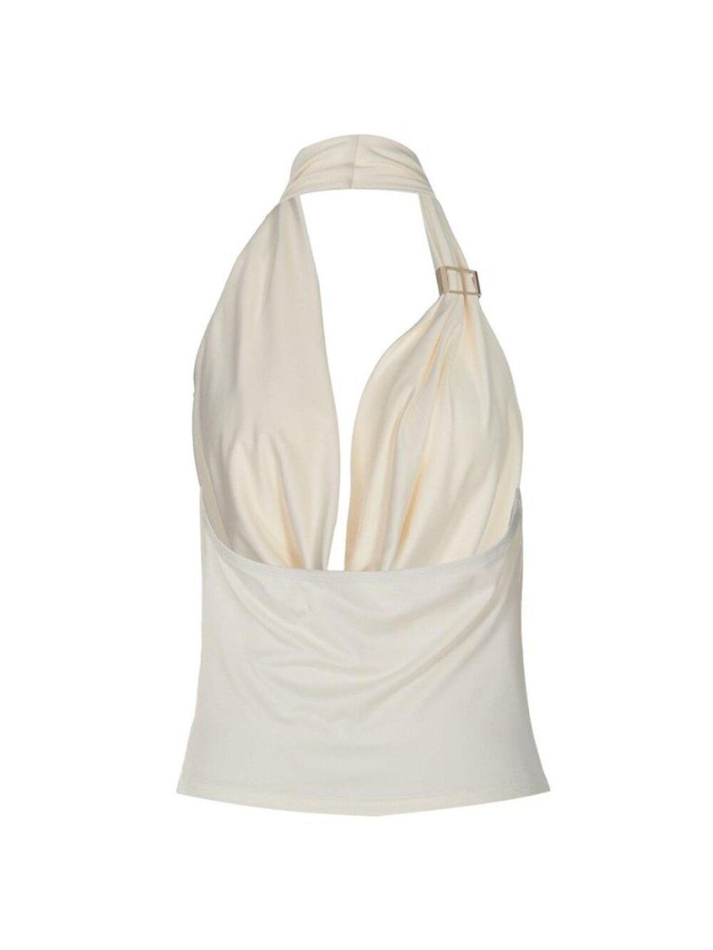 Halter Neck Ruched Tank - Picture 4 of 12